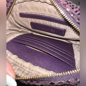 Michael Kors purple snakeskin crossbody